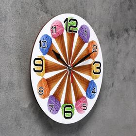 

Часы настенные, серия: Кухня, "12 рожков ", 24 см, микс