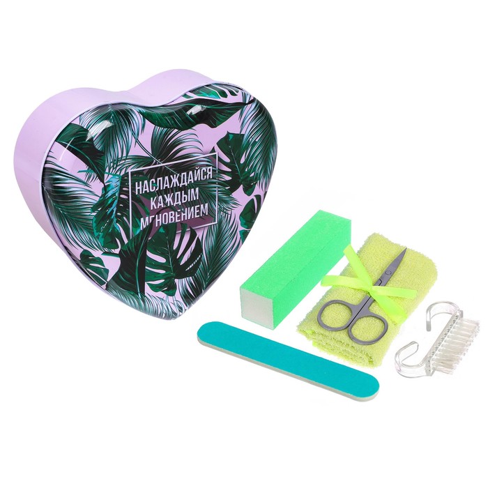 Маникюрный набор в шкатулке "Наслаждайся каждым мгновением"