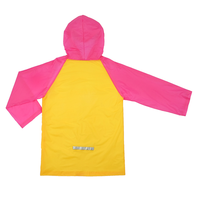 Дождевик со светоотражающим элементом, детский СМЕШАРИКИ "Здорово!" , р-р S, рост 92-98 см