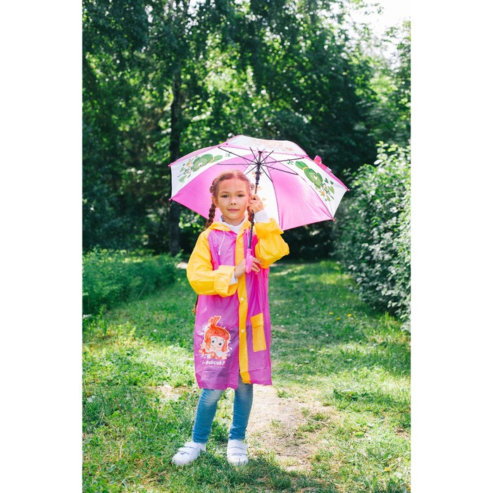 Дождевик со светоотражающим элементом, детский ФИКСИКИ "Я- Фиксик!" р-р M, рост 100-110 см