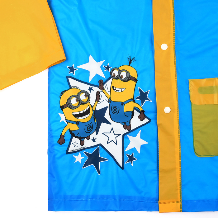 Дождевик со светоотражающим элементом, детский "Миньоны" Гадкий Я , р-р S, рост 92-98 см