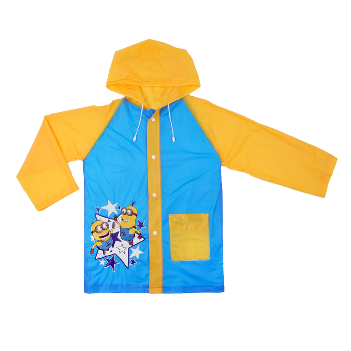 Дождевик со светоотражающим элементом, детский "Миньоны" Гадкий Я, р-р L, рост 110-120 см