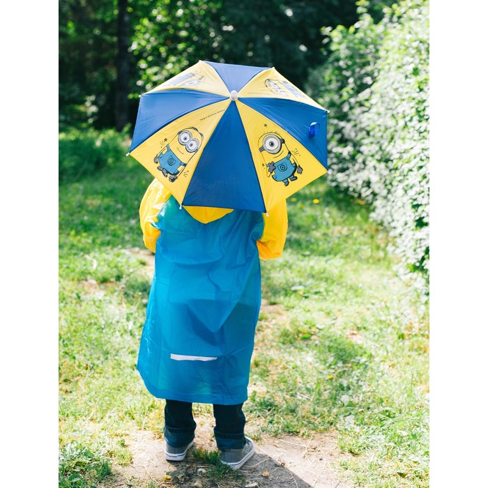 Дождевик со светоотражающим элементом, детский "Миньоны" Гадкий Я, р-р L, рост 110-120 см