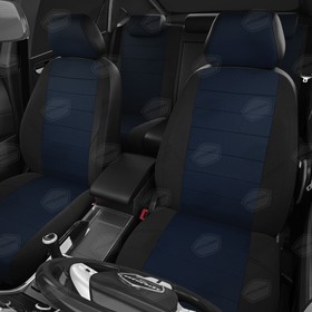 

Авточехлы для Hyundai Creta с 2016-н.в, спинка 40/60, жаккард, креп, чёрный, синяя точка