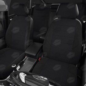 

Авточехлы для Hyundai Getz 1 с 2002-2006г, спинка 40/60, жаккард, креп, чёрный, готика