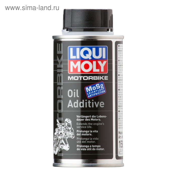 фото Антифрикционная присадка в масло для мотоциклов liquimoly motorbike oil additiv, 0,125 л (1580)