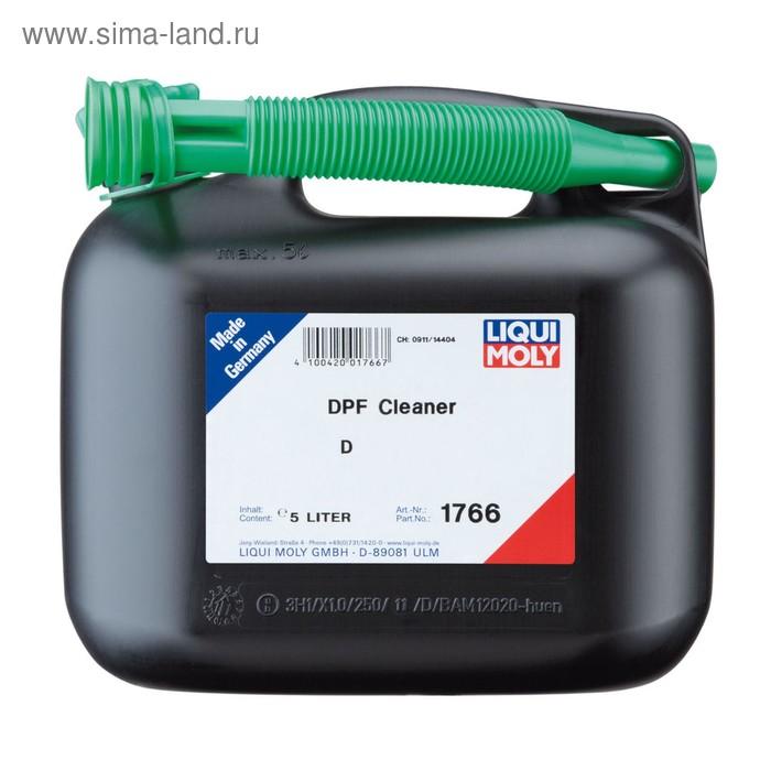 

Очиститель сажевого фильтра LiquiMoly DPF Cleaner, 5 л (1766)