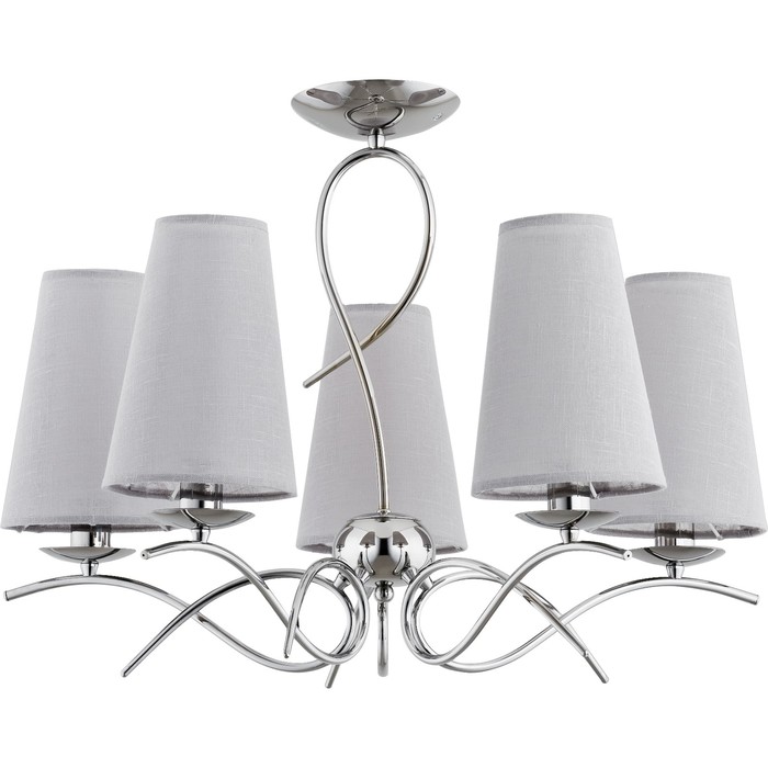 Люстра потолочная ETNA 5x40Вт E14 хром 65x65x48см