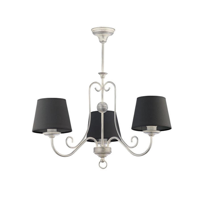 Люстра подвесная ARKADA 3x60Вт E27 серебро 72x72x60см