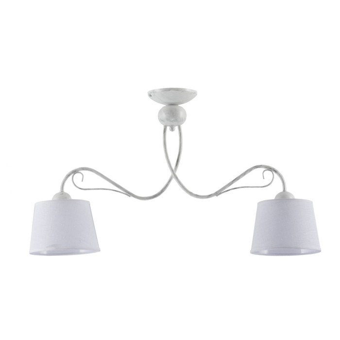 Люстра потолочная KAMELIA 2x60Вт E27 белый 80x20x46см