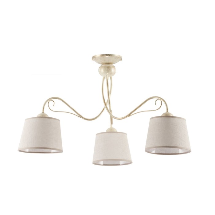 Люстра потолочная KAMELIA 3x60Вт E27 бежевый 80x80x46см