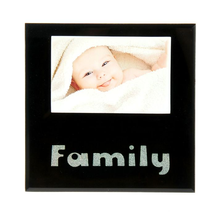 Фоторамка черная "Моя семья" 10х15 см