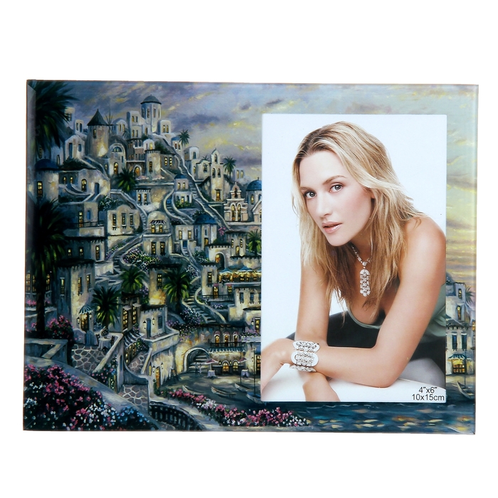 Фоторамка "Цветущий городок" 10х15 см