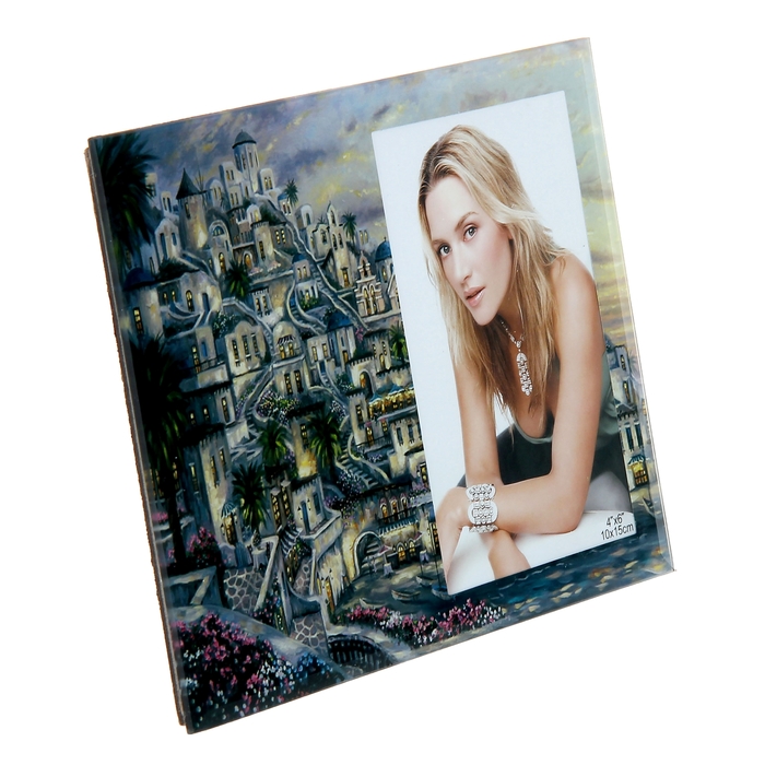 Фоторамка "Цветущий городок" 10х15 см
