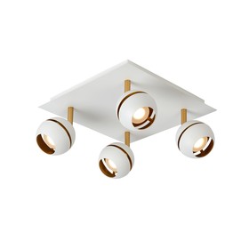 

Спот BINARI 4x4,5Вт LED белый, золото 32x32x14,5см