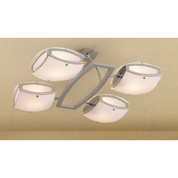 Люстра CL161141 "Берген" 4x75W E27 хром 60x53x22 см
