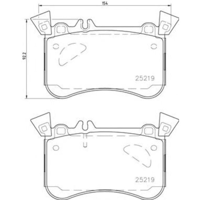 Колодки тормозные дисковые BREMBO P50121