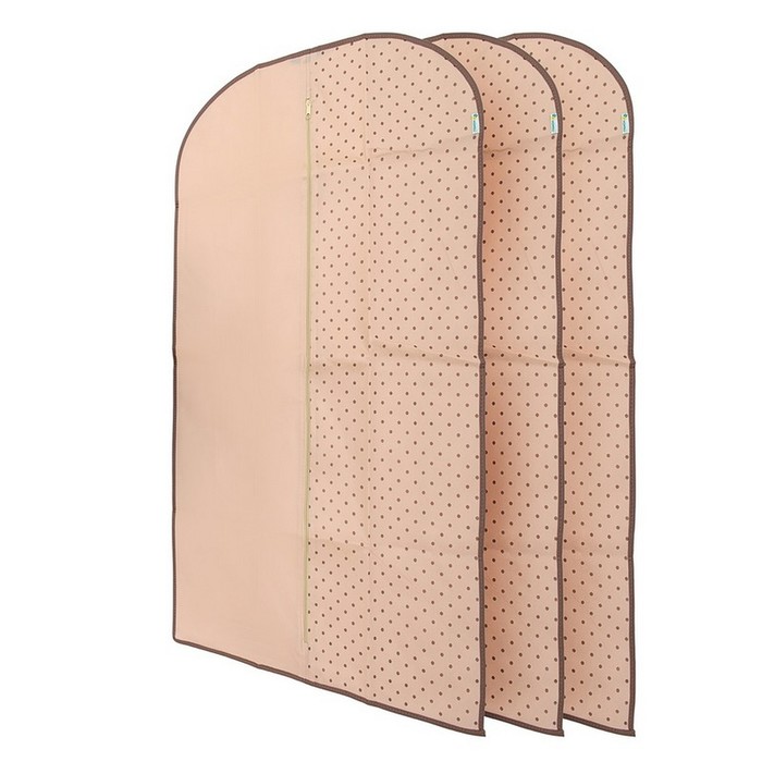 Комплект из 3-х чехлов для одежды Classic 100x60 см