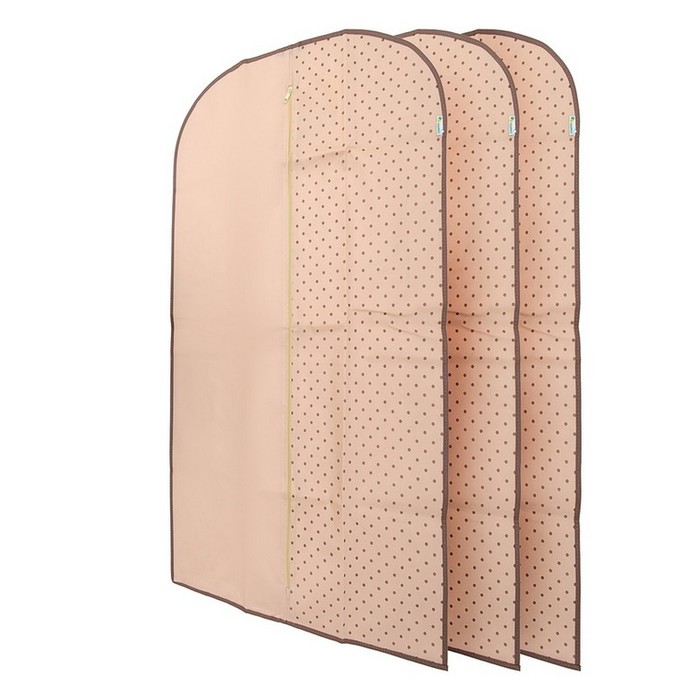 Комплект из 3-х чехлов для одежды Classic 120x60 см