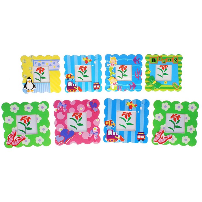 Фоторамка квадратная, фото 6,5 × 6,5 см, МИКС