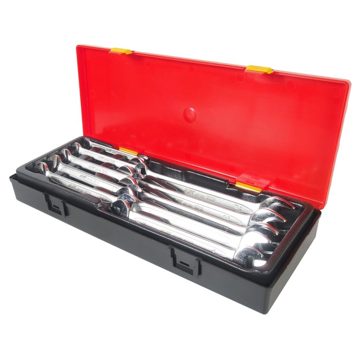 Набор ключей рожковых JTC-K6103, двухсторонних, 6-24мм, 10 шт., кейс