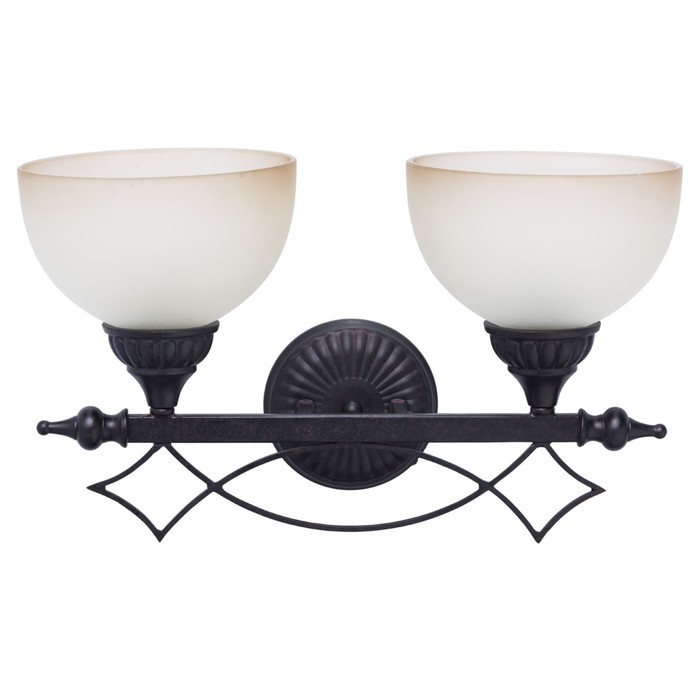 Бра "Айвенго" 2x60W Е27 чёрный 45x20x28см