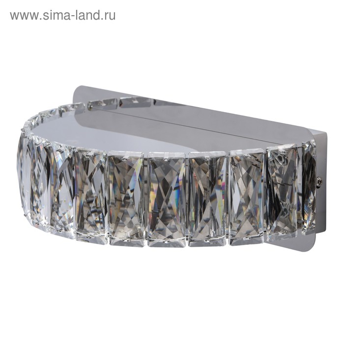 Бра «Гослар», 12W LED хром 30x18x10 см