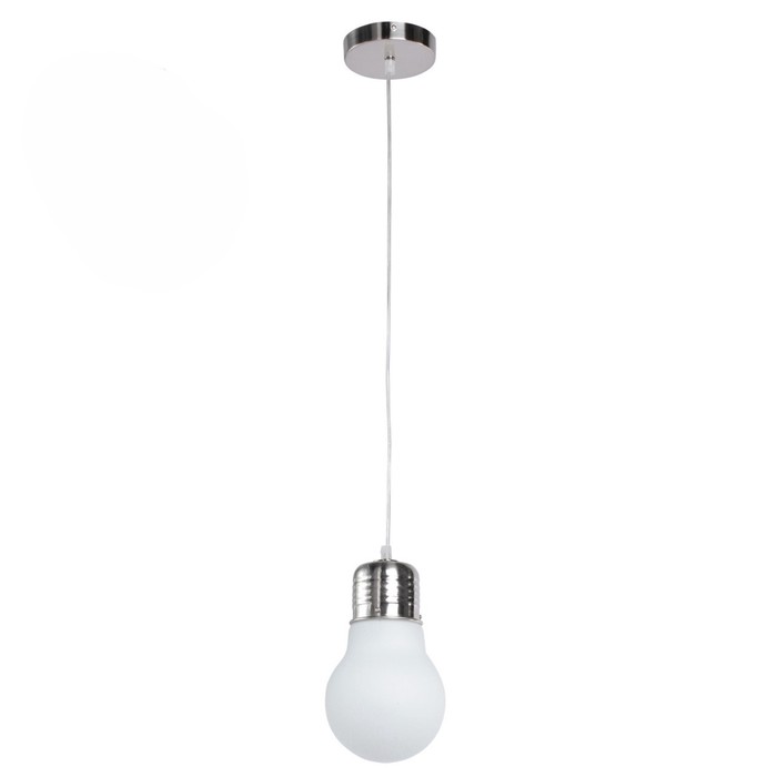 Люстра подвес "Эдисон" 1x60W E27 хром 16x16x198см