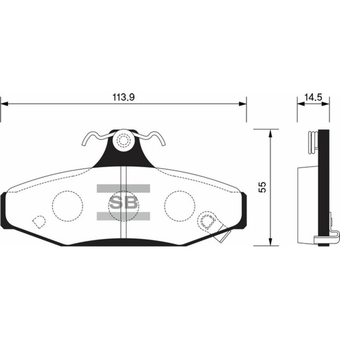 Колодки тормозные дисковые HI-Q SP1066