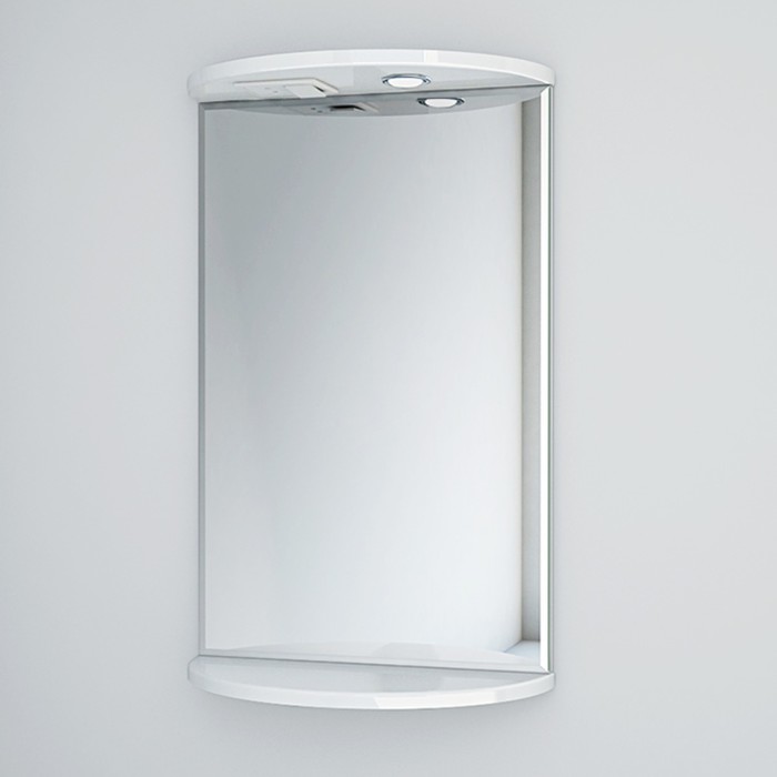 Шкаф-зеркало 02 (45) с подсветкой, плёнка