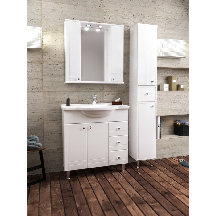 Шкаф-зеркало 12 (75) с подсветкой