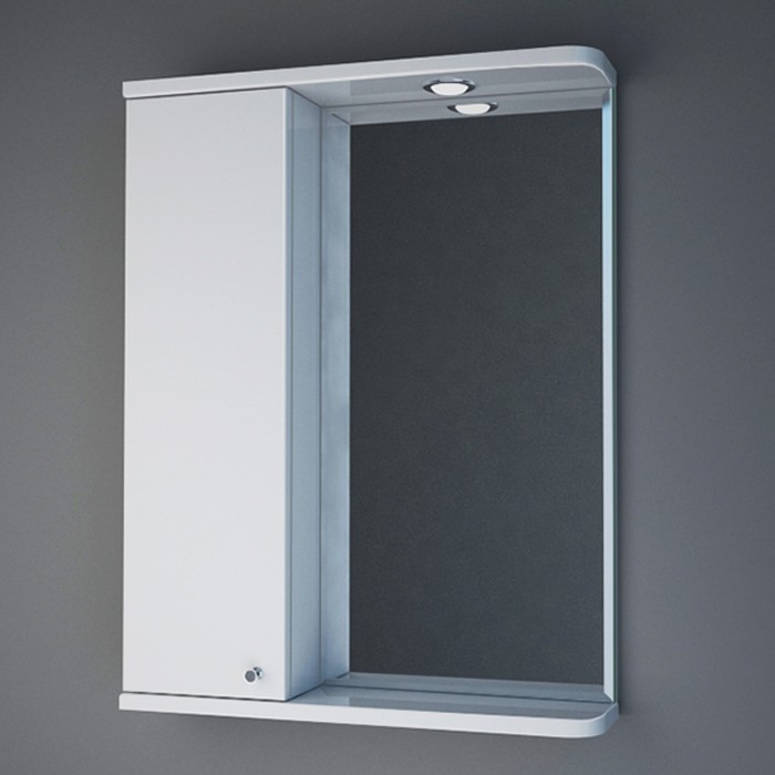 Зеркало Gravitas 55 плёнка, с подсветкой, левое