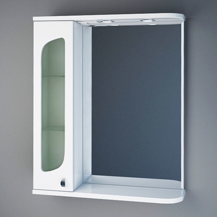 Зеркало Tulipa 60 с подсветкой левое