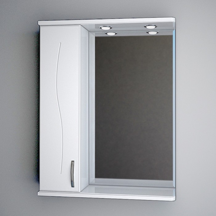 Зеркало Levare 55 плёнка, с подсветкой, левое