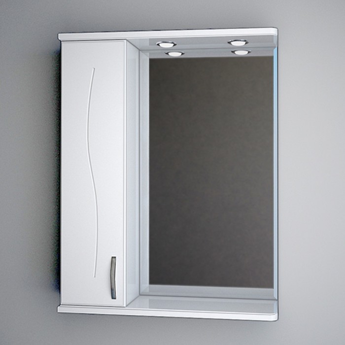 Зеркало Levare 60 с подсветкой, плёнка, левое