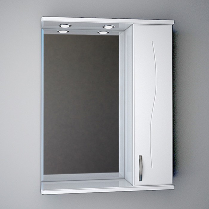 Зеркало Levare 60 с подсветкой, плёнка, правое