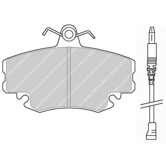 Колодки тормозные дисковые FERODO FDB845