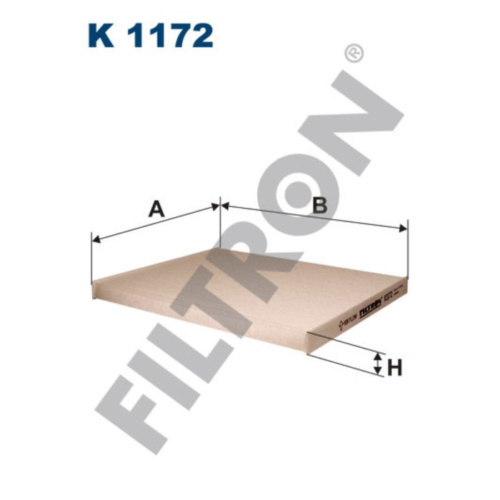 Фильтр салона FILTRON K1172