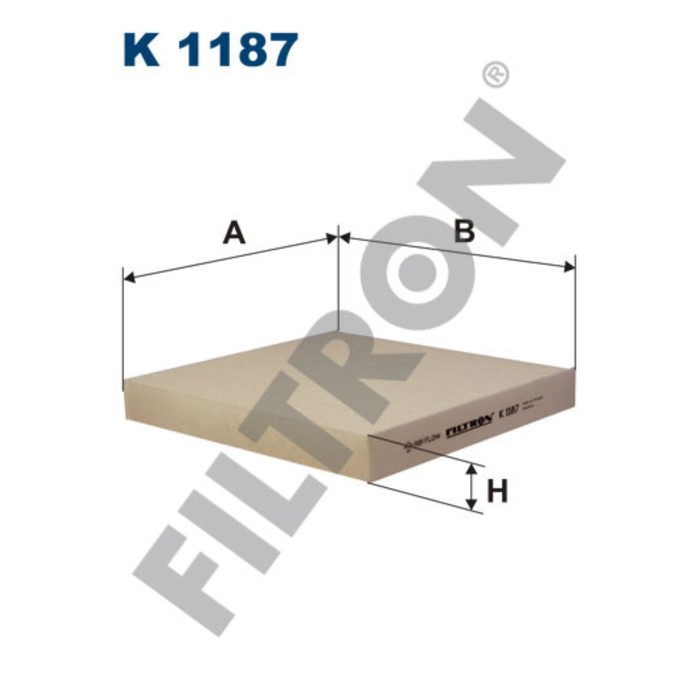 Фильтр салона FILTRON K1187