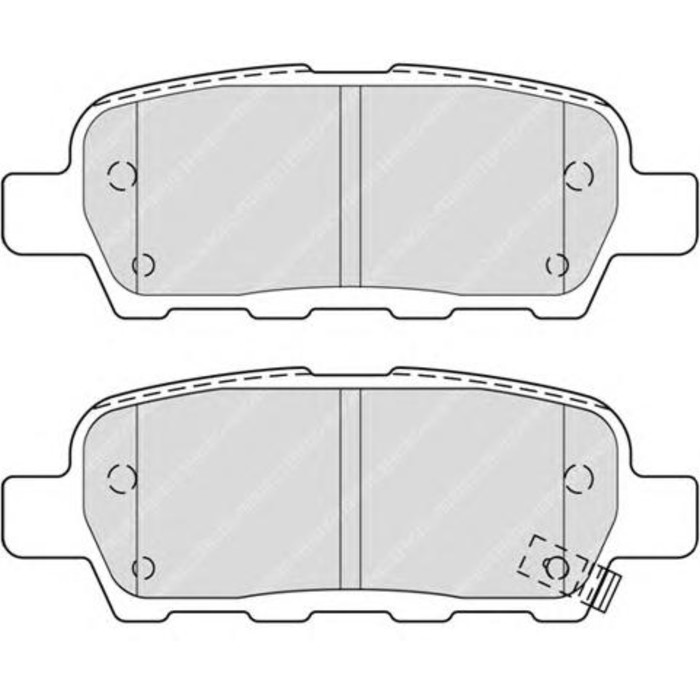 Колодки тормозные дисковые FERODO FDB4324
