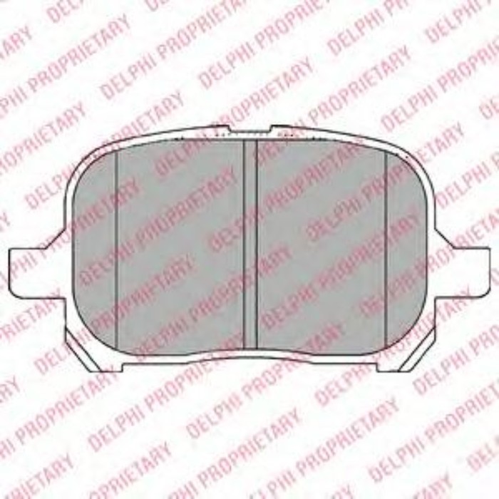 Колодки тормозные DELPHI LP1144
