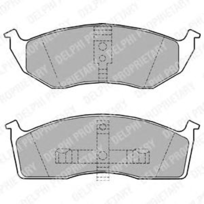 Колодки тормозные DELPHI LP1164