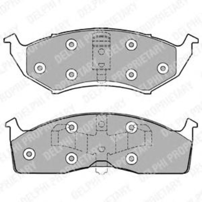 Колодки тормозные DELPHI LP1166