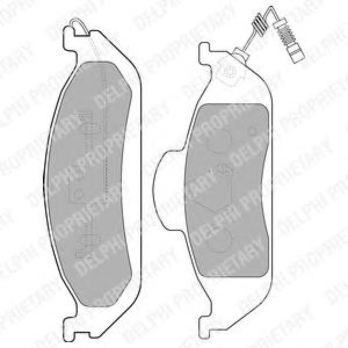 Колодки тормозные DELPHI LP1299