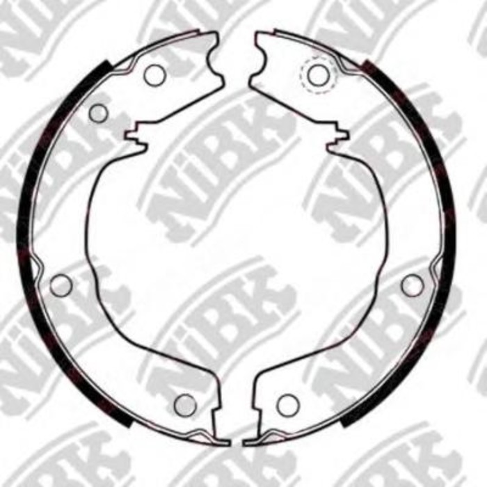 Колодки барабанные NIBK FN0626