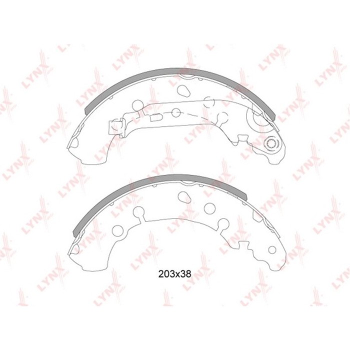 Колодки тормозные LYNX BS-7527