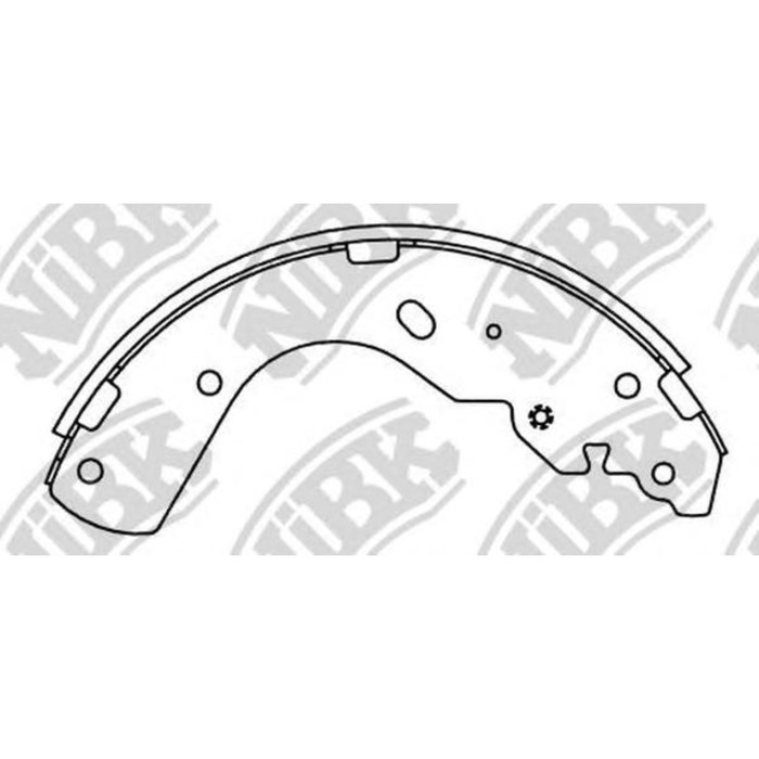 Колодки барабанные NIBK FN3416