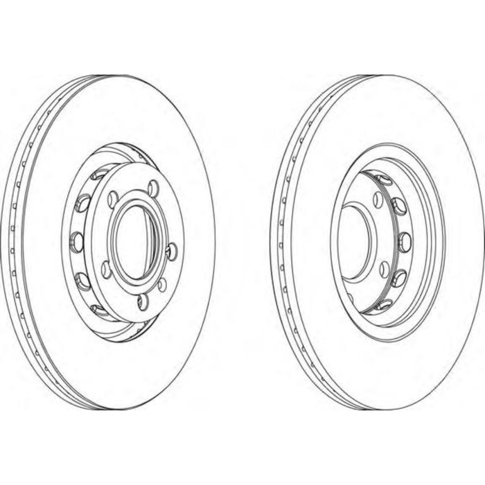 Диск тормозной FERODO DDF1707