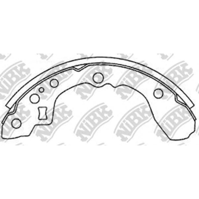 Колодки барабанные NIBK FN11161