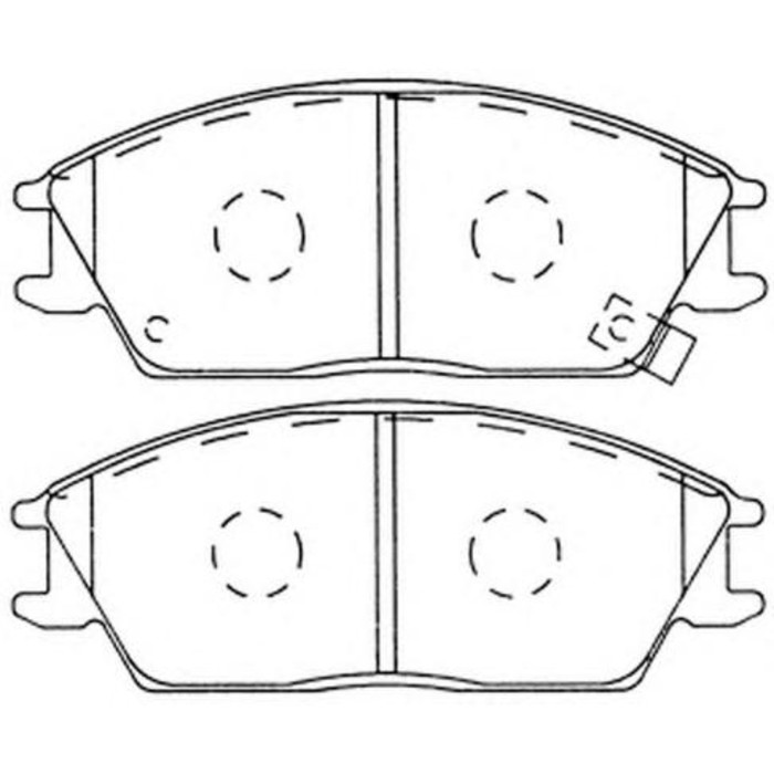 Колодки тормозные дисковые FIT FP0440